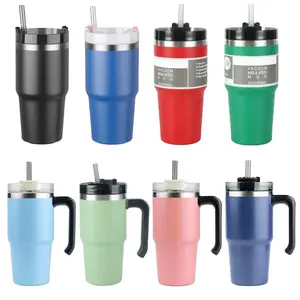 Tùy chỉnh 30 0Z 30oz tùy chỉnh 20 oz 20 oz thép không gỉ Tumblers bán buôn số lượng lớn với rơm Nắp xử lý