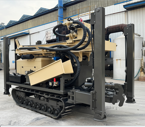 Foreuse de puits d'eau sur chenilles diesel haute performance <span class=keywords><strong>RYX</strong></span> 200m 250mm de diamètre avec pompe incluse - Vente directe usine - Product Image 3