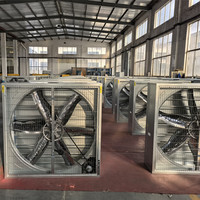 Nouveau type de ventilateur d'extraction centrifuge à pression négative pour ferme avicole, ventilation industrielle, serre, en acier galvanisé, à entraînement direct
