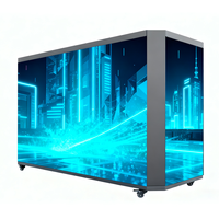 Écran LED P2 HD couleur personnalisable, mur vidéo mobile intérieur, stand de DJ, comptoir pour KTV, mariage, centre commercial