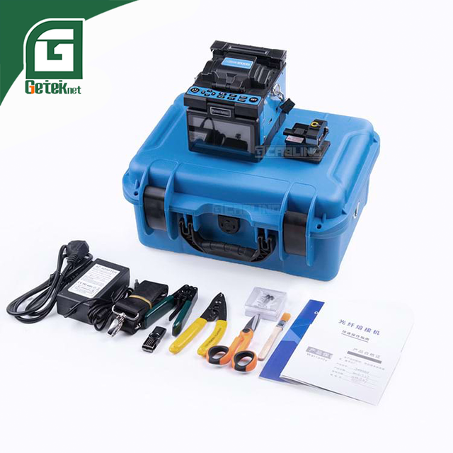 GETEKnet OEM Mini Optic Fiber Optic Cable fusion Splice Machine Price Network Fibre Cable Splicing Machine Box Splicing Tool