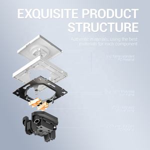 Prise murale modulaire Euro panneau PC ignifuge type russe prise de courant murale 16A <span class=keywords><strong>2</strong></span> broches pour chambre à coucher - Product Image 5