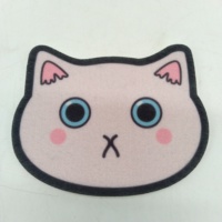 Ensemble de sous-verres en feutre en forme de chat mignon, sous-verres colorés pour tasses à café, mugs, décoration de table pour la maison et le bureau