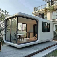 Capsule spatiale préfabriquée moderne 2026 écologique à énergie solaire – Matériaux de conteneur modulaire pour appartement, hôtel, glamping