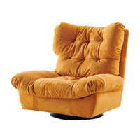 Chaise pivotante simple de style italien Canapé moderne en tissu de loisirs pour le salon et la chambre à coucher-Cloud Inspired Internet Celebrity Favorite