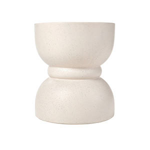 Mesa Auxiliar de Hormigón para Exteriores, Taburete Decorativo Redondeado para Jardín, Uso en Interiores y Exteriores - Product Image 5