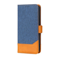 Étui en cuir de toile de portefeuille de luxe pour iPhone 16 Pro Max étuis contraste couleur couverture de sac Mobile accessoires de téléphone portable