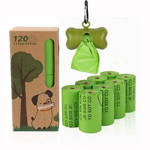 16 <b>Rolls</b> Eco-friendly Biodegradable Compostable Leak Proof Dog Waste Poo Bags Poop Bags with Dispenser - Product Image 1