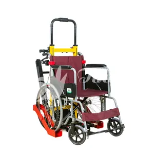 Cadeira de rodas Com Deficiência Pessoas Reabilitação Terapia Suprimentos de Transferência de Pessoa para cima e Para Baixo Escadas de Alumínio Material Da Liga de Alumínio