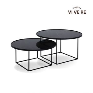 Helena โต๊ะกาแฟที่ซ้อนกันเก๋ไก๋ทันสมัยเฟอร์นิเจอร์ในร่มทำจากไม้หรูหราพร้อมการออกแบบที่ประหยัดพื้นที่สำหรับห้องนั่งเล่น - Product Image 1