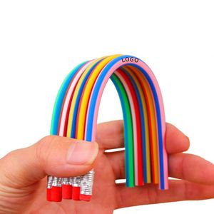 Crayon pliable flexible pour enfants, personnalisé avec logo coloré, promotionnel, professionnel - Product Image 2