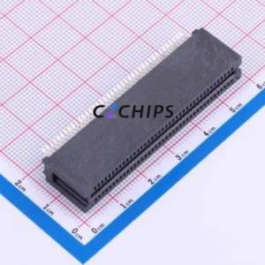 HEE80LP03BK Gold Finger Connector P=1.27mm Connector ( Connector Type: EDGE SLOT )( Pitch: 1.27mm )( Total PIN Count: 80P ) - Product Image 1