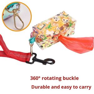 Distributeur de sacs à déjections canines extérieur de luxe avec miroir laser éblouissant, accessoire pour chien, rangement pour sacs de déchets et laisse - Product Image 2