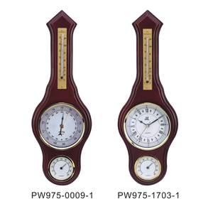 Reloj de pared de madera maciza de diseño clásico europeo, estación meteorológica, barómetro, termómetro, higrómetro, mecanismo - Product Image 5