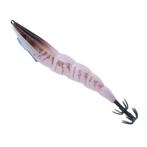 Esca Luminosa in Legno a Forma di Calamaro con Doppio Gancio a Ombrello - Esca Luminosa per <span class=keywords><strong>Seppie</strong></span> per la Pesca Notturna in Mare e a Profondità - Product Image 1