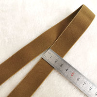Bande élastique douce en Spandex/Polyester noir/blanc EW002 Shuman Webbing, environ 1 mm d'épaisseur, pour vêtements et textiles de maison