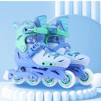 Patins à roulettes ajustables pour enfants avec coque en polypropylène et roues en PU pour les sports de plein air