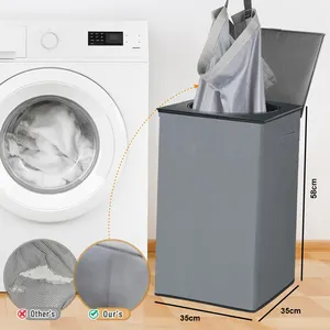 Wholesale Large Foldable Laundry Basket With Lids Detachable Laundry Bag Multifunctional Laundry Hamper