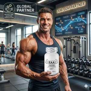 Cápsulas de Mezcla de 9 <span class=keywords><strong>Aminoácidos</strong></span> <span class=keywords><strong>Esenciales</strong></span> EAA de Alta Calidad, Suplementos para Maximizar la Síntesis de Proteína Muscular - Product Image 4