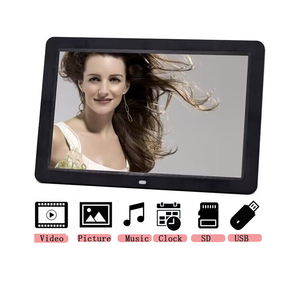 Cadre photo numérique 12 pouces avec lecteur vidéo et MP3, horloge, en plastique, pour films et photos numériques - Product Image 5