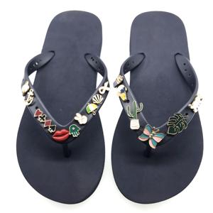 Thời Trang Mới Tùy Chỉnh Đầy Màu Sắc Voi Flip Flops Quyến Rũ Giày Phụ Kiện Quyến Rũ Đinh Tán Giày Pins Khóa Dép Sandal Trang Trí - Product Image 4