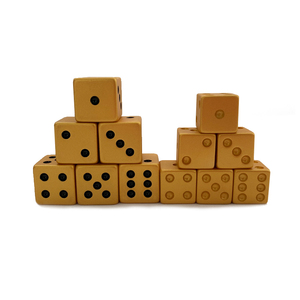 Tùy chỉnh nhựa vàng xúc xắc <span class=keywords><strong>Cube</strong></span> phun sơn 6 mặt xúc xắc với dấu chấm - Product Image 5