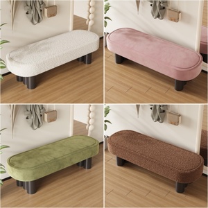 Tabouret à langer confortable en tissu doux, tabouret à langer amovible pour vestiaire, bout <span class=keywords><strong>de</strong></span> <span class=keywords><strong>lit</strong></span>, salon, design moderne - Product Image 6