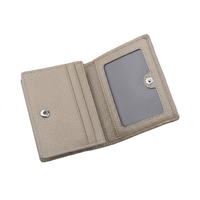 Organisateur de cartes en cuir de litchi durable pour badges professionnels et pochettes de cartes de visite pour salons professionnels – Prix de gros spécialisés