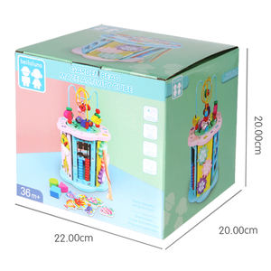 Jouets éducatifs multifonctionnels 5 en 1 en bois, abaque, labyrinthe, perles, jouets éducatifs traditionnels Montessori pour enfants, garçons et filles - Product Image 6