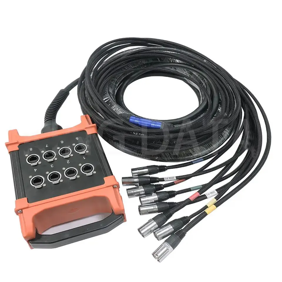 Fabrika doğrudan satış cat6a yılan kablo yılan hoparlör kablosu 8ch rj45 ses yılan kablosu