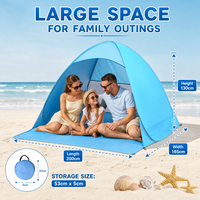 Tente de camping pliable légère quatre saisons anti-UV pour activités de plein air et plage, motif camouflage