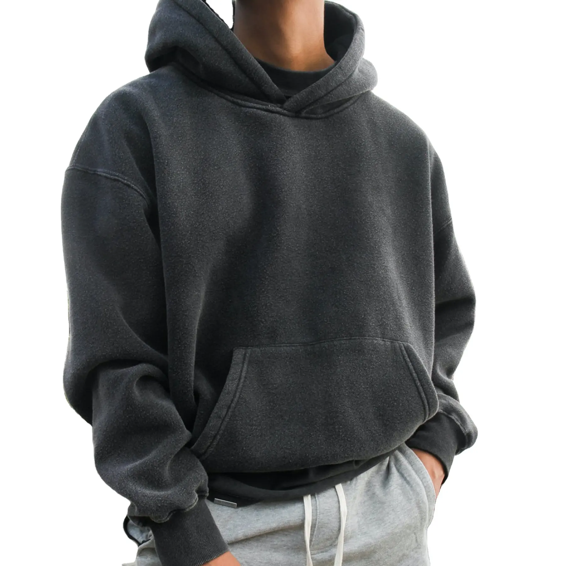 Áo Hoodie Hip Hop Tùy Chỉnh Cho Nam, Áo Nỉ Có Mũ Trùm Đầu Phong Cách Cổ Điển, Giặt Được Bằng Đá, Thời Trang 2022