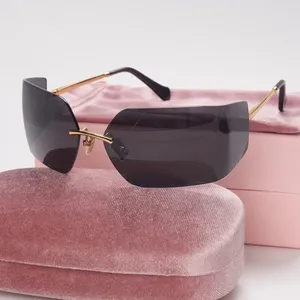 <span class=keywords><strong>Occhiali</strong></span> <span class=keywords><strong>da</strong></span> <span class=keywords><strong>Sole</strong></span> Retrò Estivi Senza Bordi per Donne, Design <span class=keywords><strong>di</strong></span> <span class=keywords><strong>Marca</strong></span>, <span class=keywords><strong>Occhiali</strong></span> Steampunk Trendy con Protezione UV400 - Product Image 4