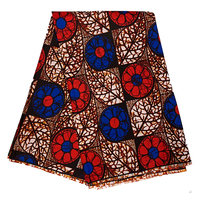 Nouveau Produit Phare : Tissu Ciré Javanais Africain Personnalisé en Polyester Effet Or