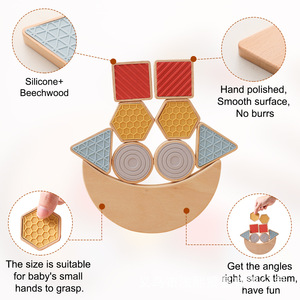 Jouets Montessori JET OEM, jouets éducatifs, boîte à lancer de balles, blocs sensoriels tactiles, planche de puzzle, colonne <span class=keywords><strong>en</strong></span> forme de bloc pour enfants - Product Image 2