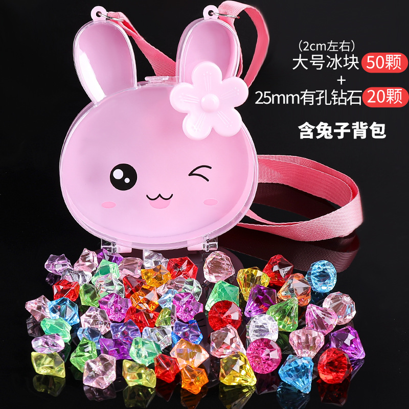 50 gros glaçons + 20 diamants troués + sac à dos
