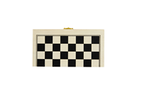 Jeu d'échecs et de dames promotionnel personnalisé 3-en-1 en bois imprimé sérigraphié pour compagnons de jeu