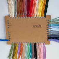Cordon rond en coton pur Ropemate 2,5 mm pour crochet, fabrication artisanale de sacs, bijoux, tricot