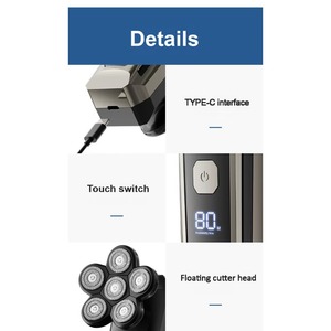 CITICITY Waterproof Shaving Machine Multifunction Portable Household USB Rechargeable Electric Shaver for <b>Men</b> - Product Image 2