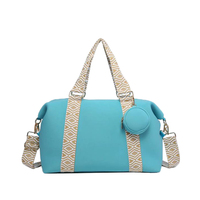 Sac de voyage en néoprène personnalisé avec motif léopard à pois, lavable, pour le sport, les voyages, le bricolage