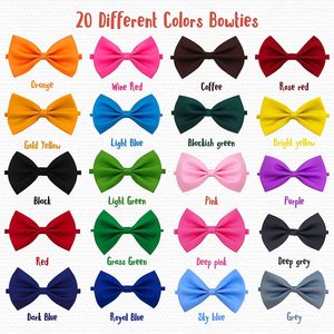 Proveedor de accesorios para el cuidado de mascotas personalizados al por mayor, corbatas para cachorros, collares para gatos, pajarita para perros, Collar ajustable en varios colores - Product Image 2