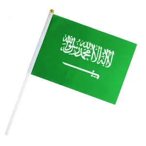 Wholesale 23rd September Saudi Arabia National Day Hand Flag Kingdom of Saudi Arabia