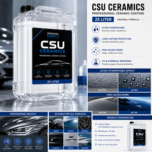 Revestimiento Cerámico Profesional CSU CERAMICS Fórmula Original 25 Litros |   Tecnología de Organosilanos y Polisiloxanos |   Ultra Hidrofóbico - Product Image 3