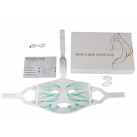 Masque LED pour le visage et le cou en gel de silicone, portable, compatible US/AU, pour la régénération de la peau, anti-inflammatoire, collagène