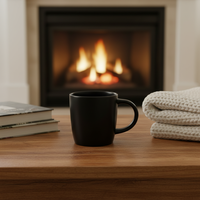 Service de table en grès de luxe Guangda Premium |   Assiettes et tasses en céramique noire émaillée |   Compatible four/micro-ondes/lave-vaisselle |   Salle à manger moderne