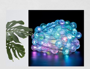 Cadena de bolas de alambre de cobre alimentada por USB de alta calidad, luces navideñas de sincronización de música, luces decorativas - Product Image 4