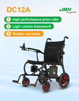 Fauteuil roulant électrique pliable léger en fibre de carbone, 120 kg, vente chaude, longue portée, robuste, alimentation DC12A