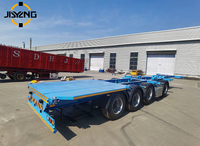 Semi-remorque porte-conteneurs multifonctionnelle en aluminium pour transport de voitures et de conteneurs