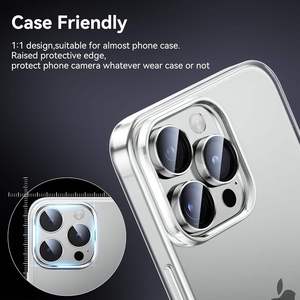 Protection d'objectif d'appareil photo HD ultra-mince personnalisée AR pour iPhone 17 16 15 Pro Max, film anti-explosion, anti-traces de doigts et anti-huile - Product Image 5