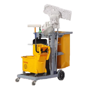 Chariot de nettoyage de chariot de service <span class=keywords><strong>d</strong></span>'outil de concierge de service en plastique <span class=keywords><strong>d</strong></span>'hôtel de restaurant de jardin polyvalent de ménage - Product Image 6